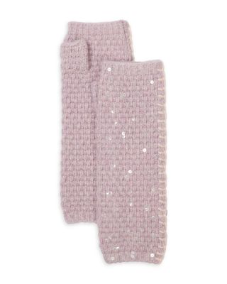 Cashmere Tweeded Sequins Gloves