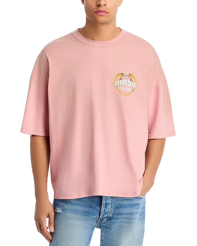 Represent Boxy Angel Border Logo Graphic Tee