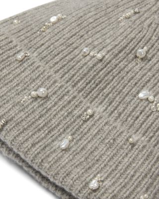 Cashmere Ribbed Cuffed Beanie