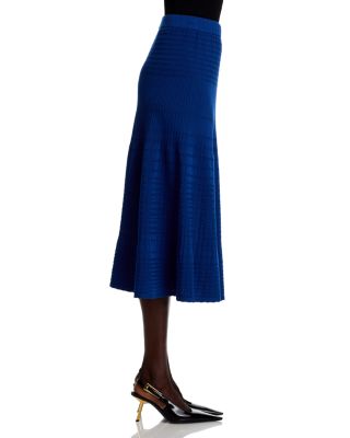 Ribbed Midi Skirt