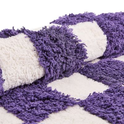 Checkerboard Bath Rug, 24" x 40"