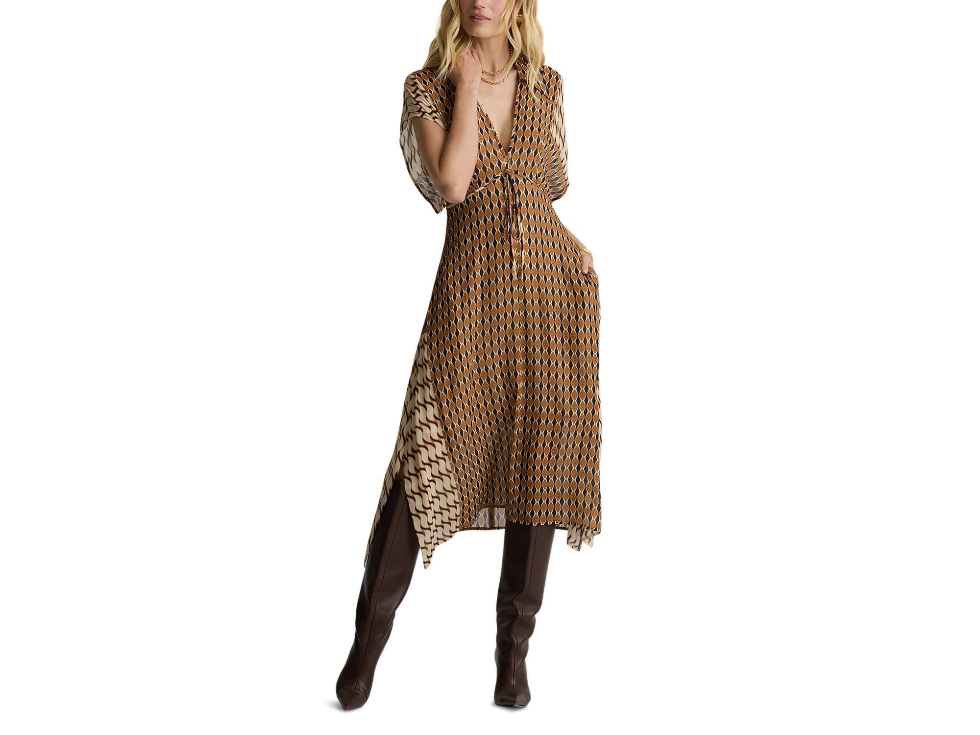 Desert Mosaic Print Dress - Image 1