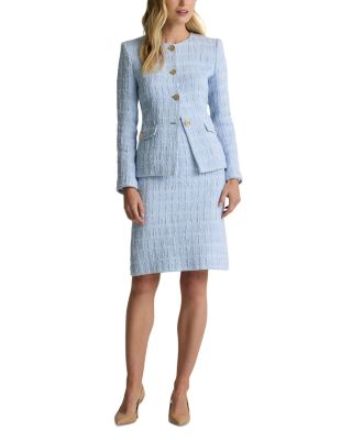 Textured Plaid Jacket 