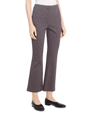 Kick Flare Plaid Pants