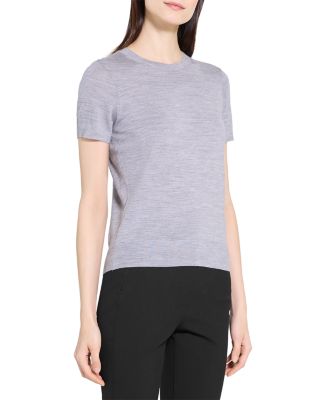 Lightweight Wool Short Sleeve Top