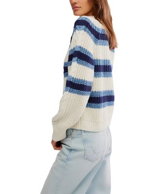 Frankie Cable Striped Sweater