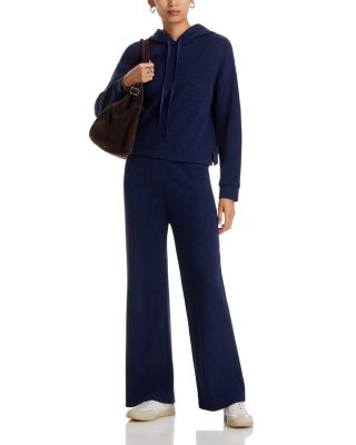 Cotton Waffle Pull Over Hoodie