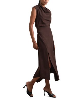 Harlan Twill Jersey Midi Dress