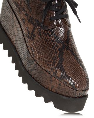 Women's Elyse Snake Embossed Wedge Sneakers