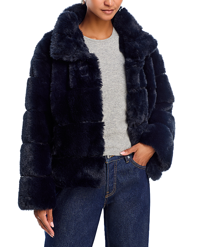 Aqua Eva Faux Fur Jacket - Exclusive