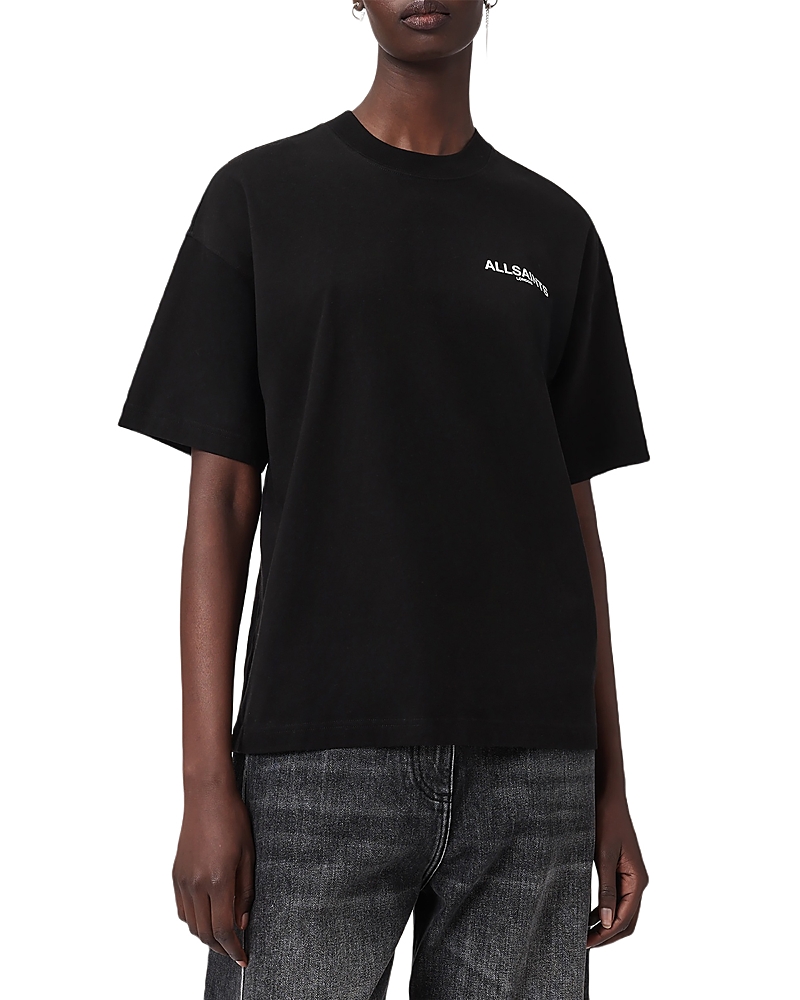 Allsaints Guardian Amelie Tee In Black