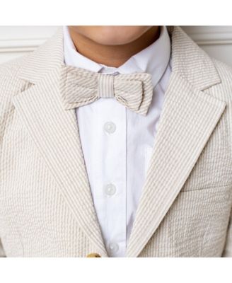 Boys' Classic Seersucker Bow Tie - Big Kid