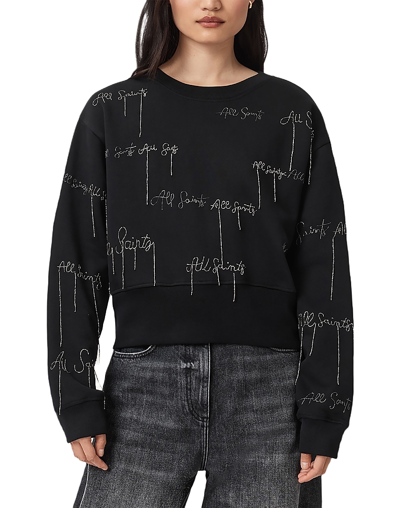 Allsaints Embroidered Separo Sweatshirt In Multi