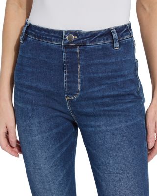 Estelle Everyday Flare Jeans in Dark Mid Wash