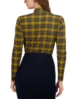 Printed Mock Neck Top 