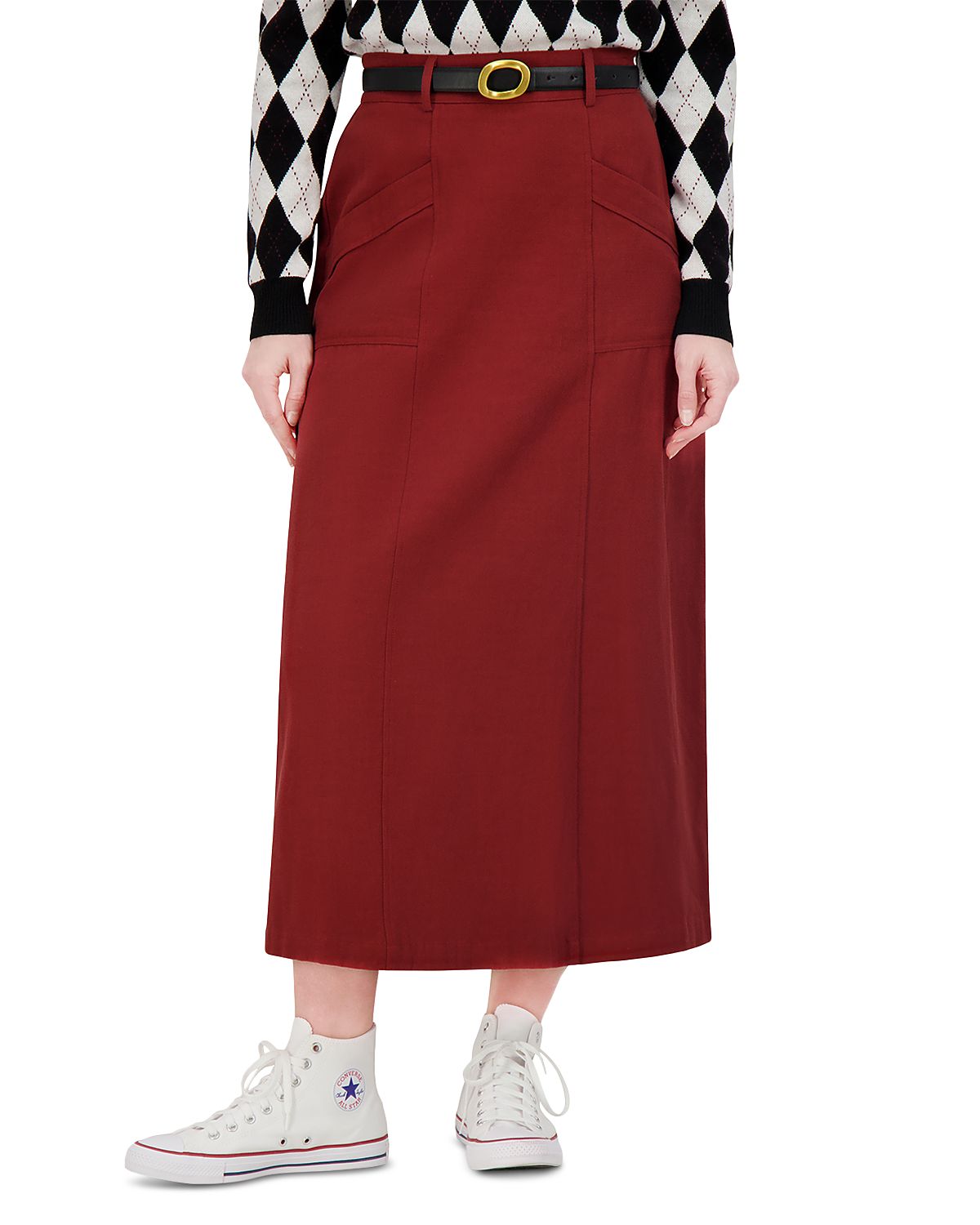 Point Twill Pocket Skirt