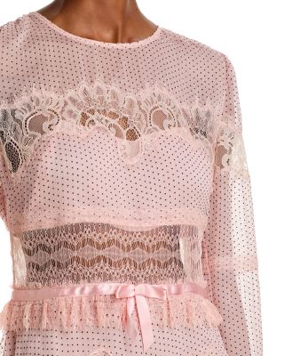 Sevilla Lace Trim Mini Dress