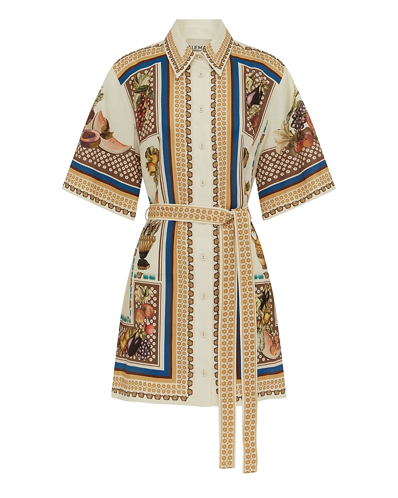 Alemais Mercado Fruit-print Mini Dress In Multi