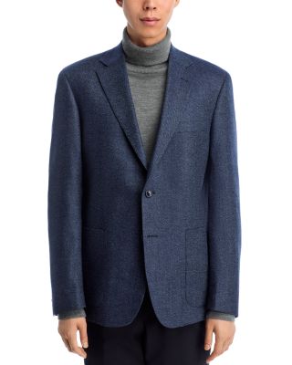 Loro Piana Fabric Melange Solid Unstructured Regular Fit Sport Coat - Exclusive