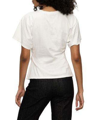 Shirred Waist Dolman Tee