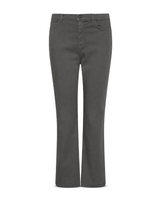 Artemio High Rise Flare Leg Jeans in Olive
