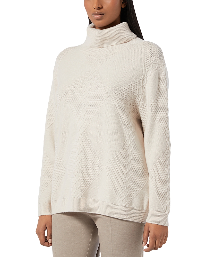 Marina Rinaldi Teca Wool & Cashmere Sweater In White