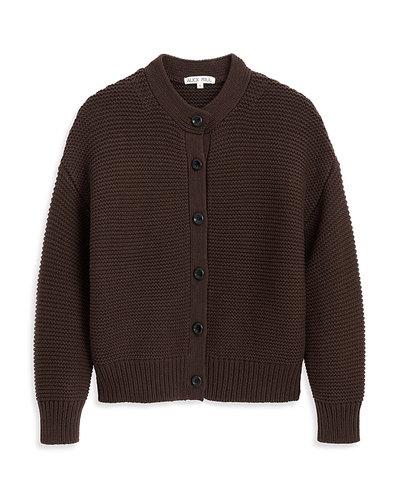 Alex Mill Nico Chunky Cardigan Chocolate In Brown