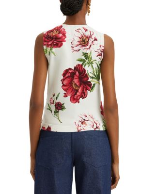 Peony Print Tank Top