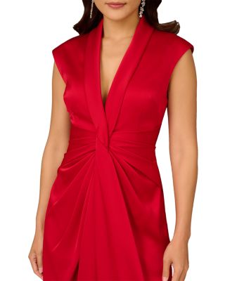 Pleated A Line Midi Dress