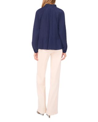 Pliss&amp;eacute; Long Sleeve Top