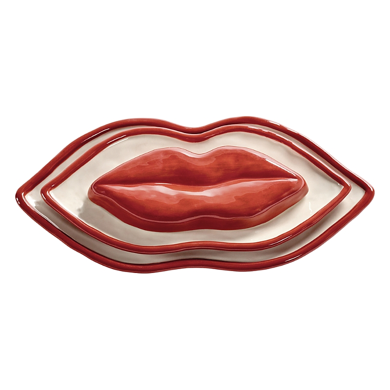 Serax Les Objets Mouleversants Lip Trays, Set Of 3 In Multi
