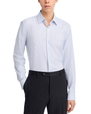 Hank Slim Fit Stretch Button-Front Shirt