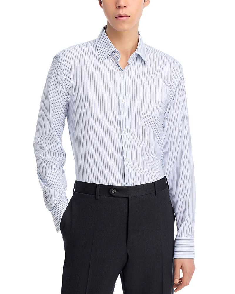 Boss Hank Slim Fit Stretch Button-Front Shirt