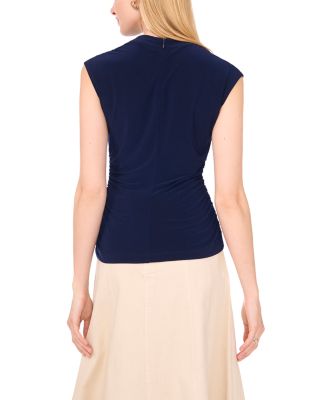 Draped Sleeveless Top