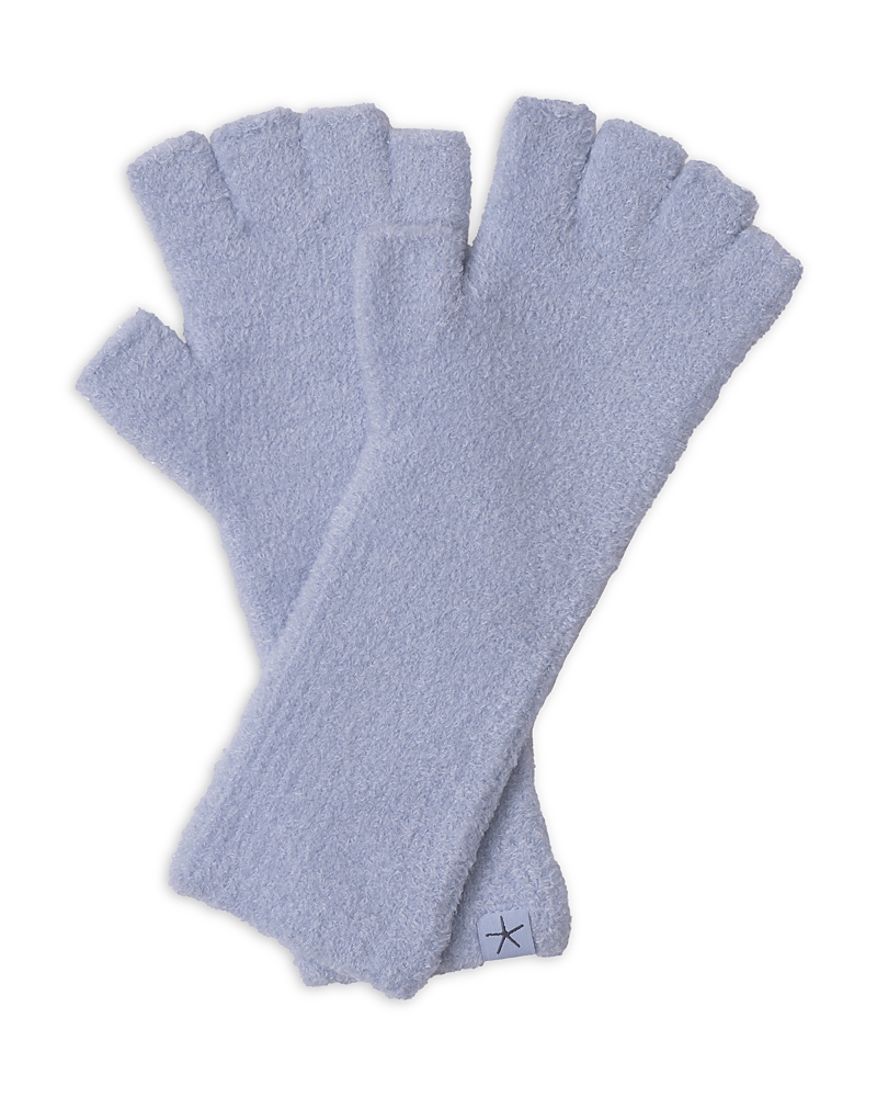 Barefoot Dreams Cozychic Lite Fingerless Gloves In Purple