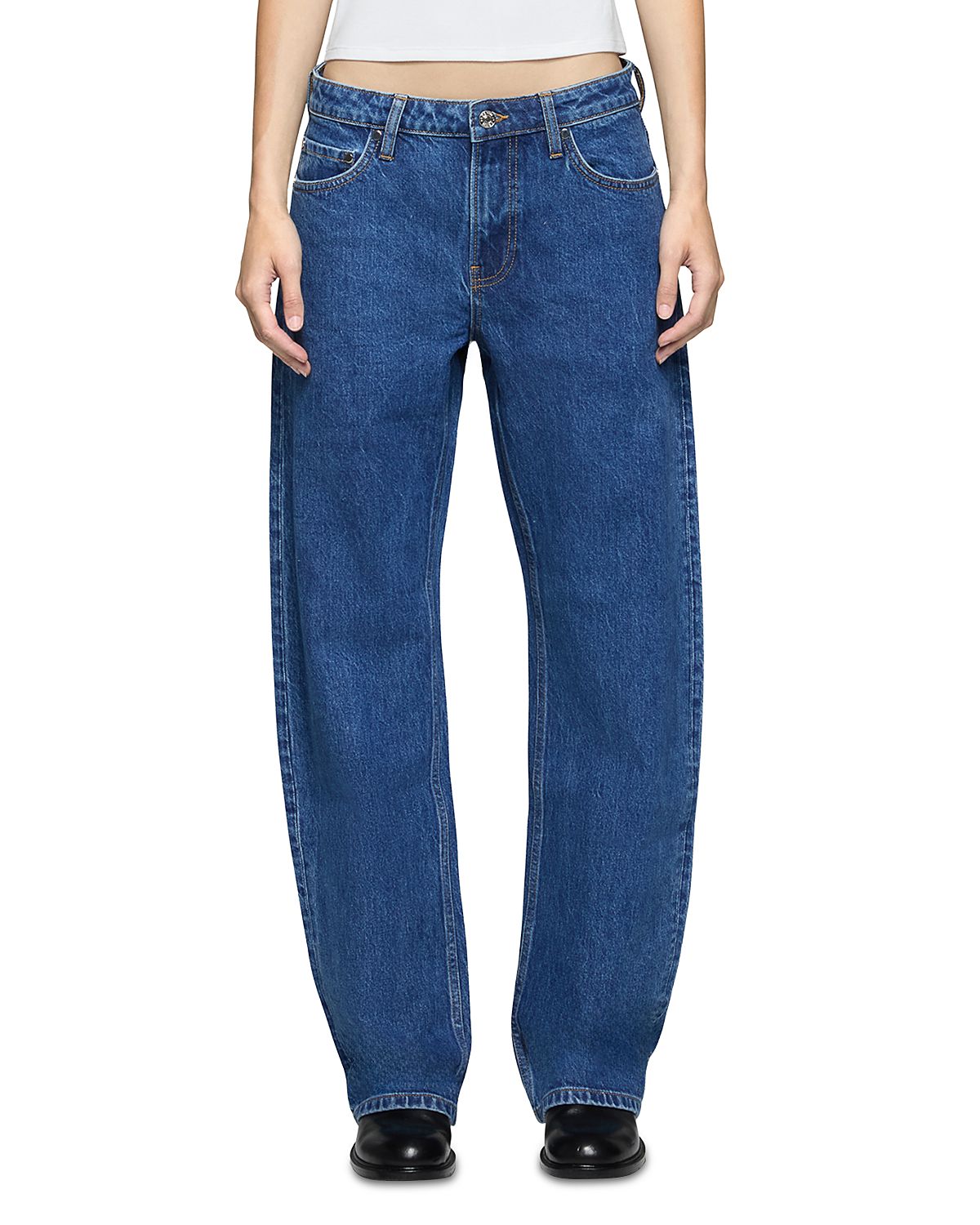 Eb Denim Alida High Rise Bowed Leg Jeans
