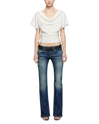 Maria Mid Rise Bootcut Jeans in Suntory