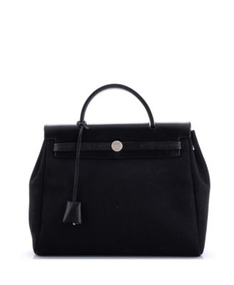 Pre-Owned HERMÈS - PM Herbag Toile and Leather