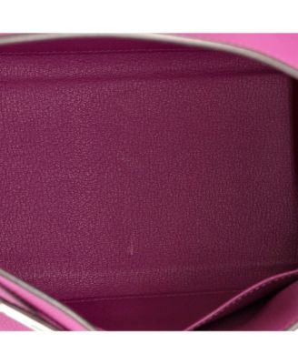 Kelly 28 Handbag Pink Togo with Palladium Hardware
