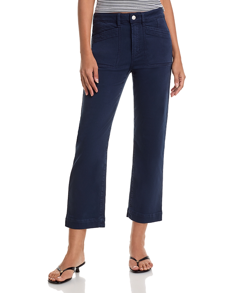 Paige Quincy Mid Rise Ankle Jeans In Vintage Seascape In Blue