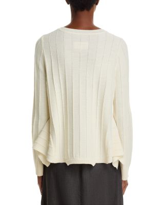 Asymmetric Crewneck Sweater