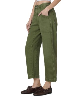 The Double Pocket Barrel Jeans in Winter Moss