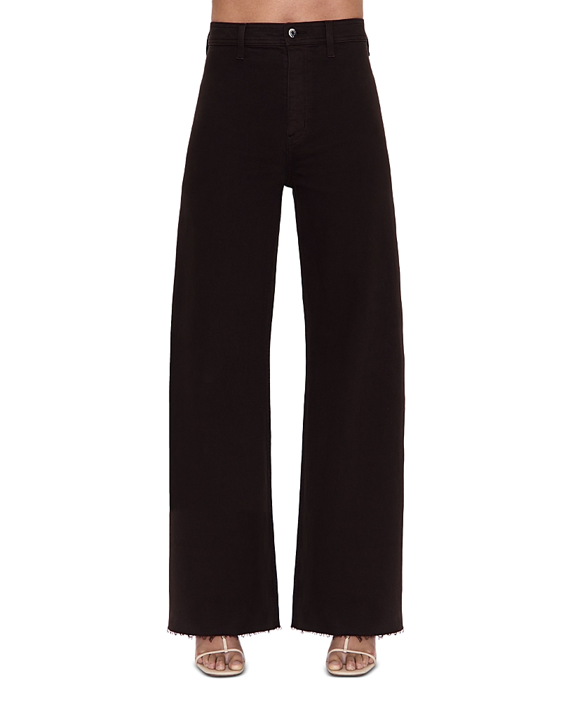 Pistola Penny High Rise Wide Leg Jeans In Mocha In Black
