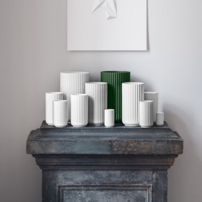 Lyngby Vase, 12.2&amp;quot; Dark Green