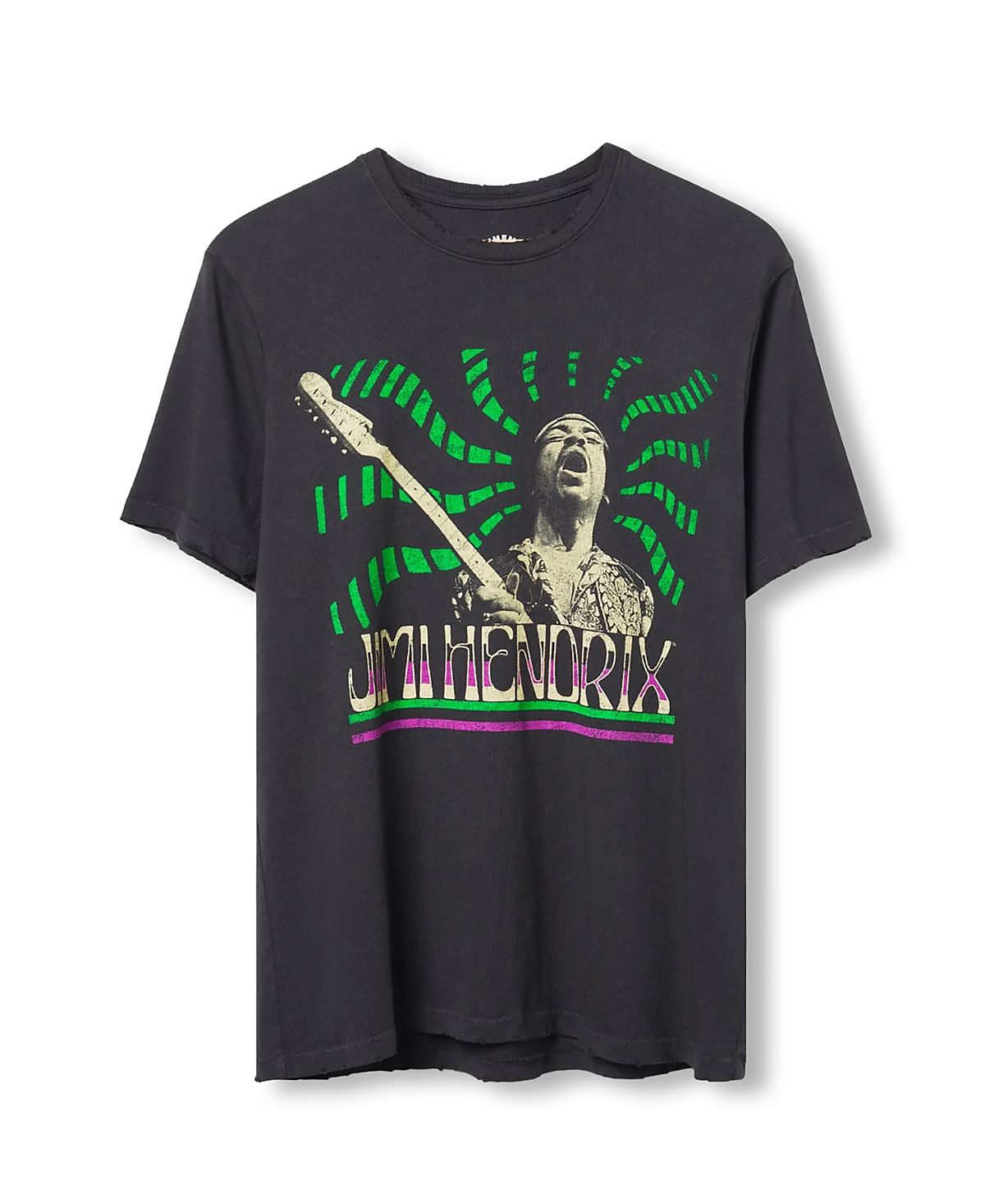 Junk Food Clothing Unisex Jimi Hendrix Sound Waves Vintage-like Tee