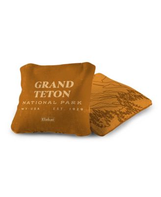 6x6 Grand Teton National Park Durasuede + Turbo Polyglide Pilot Versacraft Cornhole Bags
