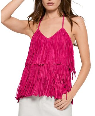 AS by DF - Joni Suede Fringe Cami