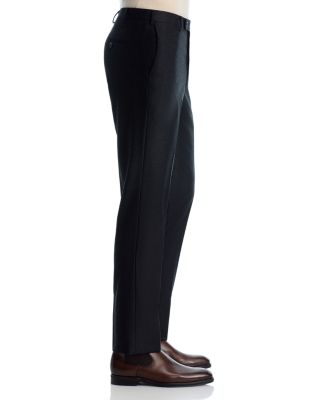 Flannel Flat Front Trousers - Exclusive