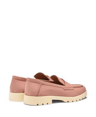 Women&#39;s Pink Nubuck LugSole Loafer