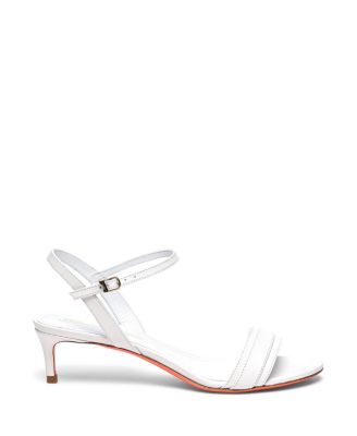 Women's Leather Mid-heel Sandals